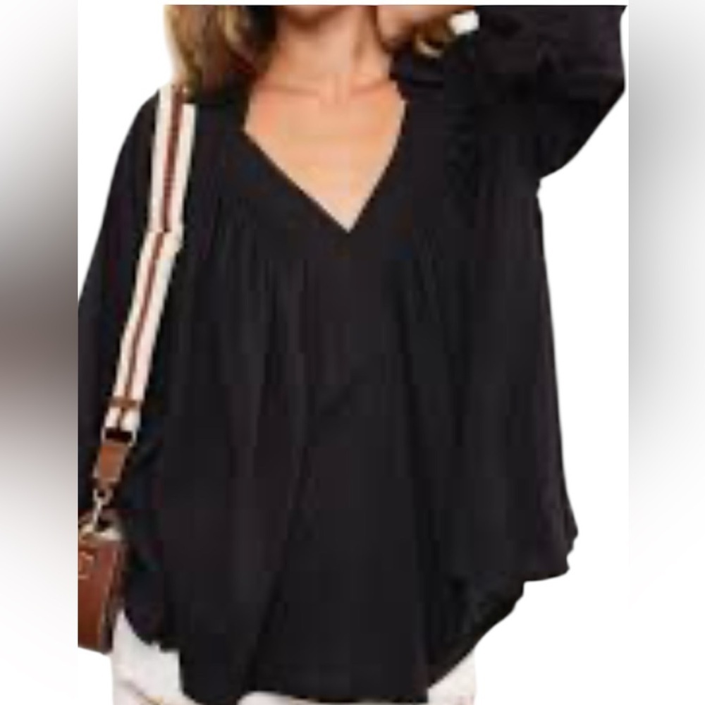 Reitman’s puff sleeves blouse size Medium - Picture 1 of 15